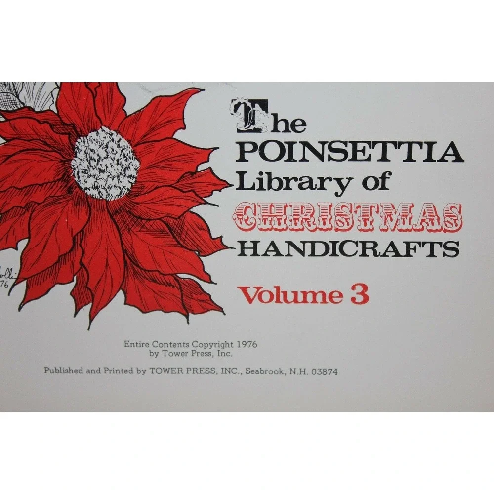 The Poinsettia Library of Christmas Handicrafts Volume 3‎ Vintage 1976